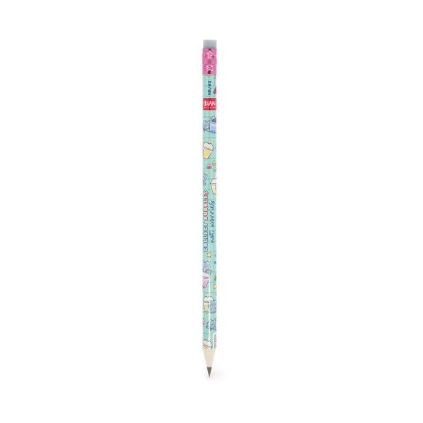 I Used To Be A Newspaper - Recycled Paper Pencil - Bubble Tea Cat