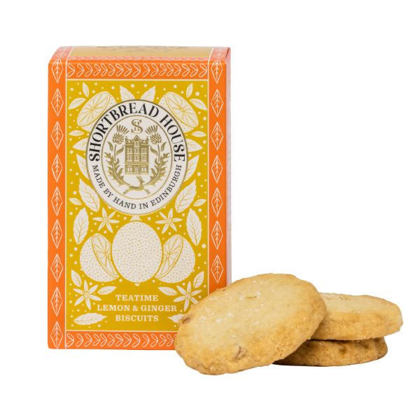 Truly Handmade Sweet Biscuits with Lemon and Ginger 140g Box