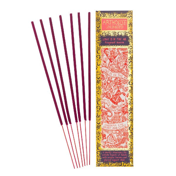 Love is in the Air Incense Sticks  (Gold Rods)
