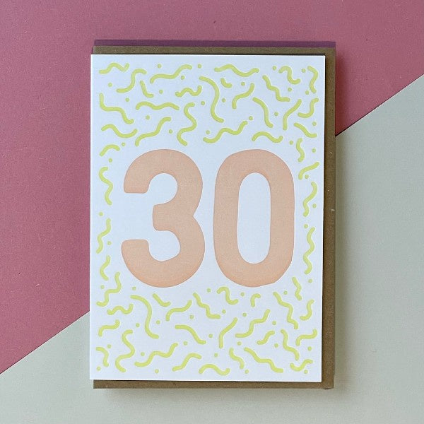 30 Birthday Card