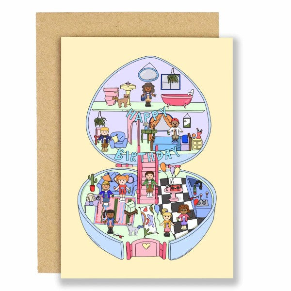 Polly Pocket Happy Birthday Card