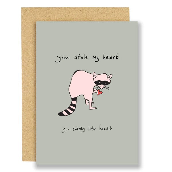 You Stole My Heart Sneaky Bandit Card