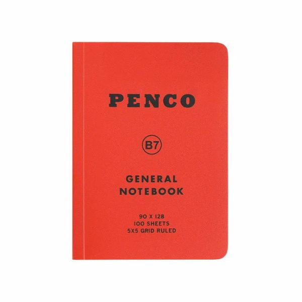 Penco Soft PP Notebook B7 Grid Red