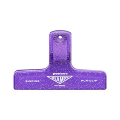 Penco Plastic Clip Glitter Purple