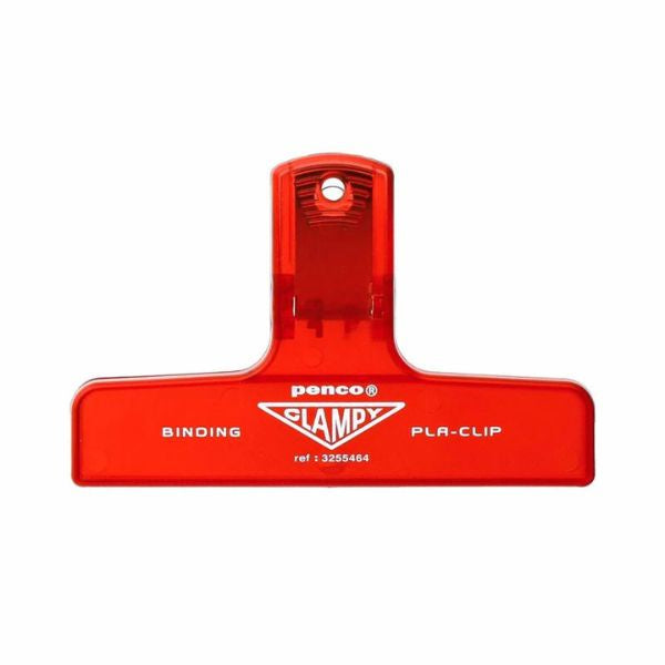 Penco Plastic Clip Clear Red