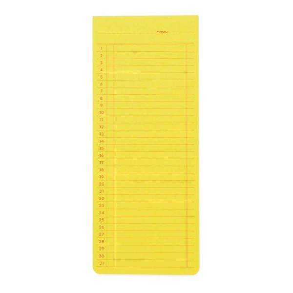 Penco Sticky Memo Pad Monthly Yellow