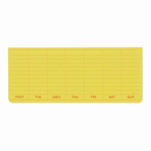 Penco Sticky Memo Pad Weekly Yellow