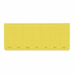 Penco Sticky Memo Pad Weekly Yellow