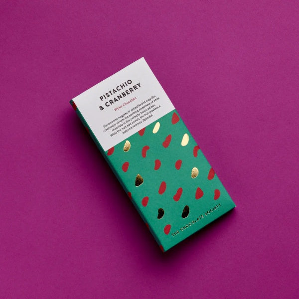 Pistachio and Cranberry Chocolate Bar