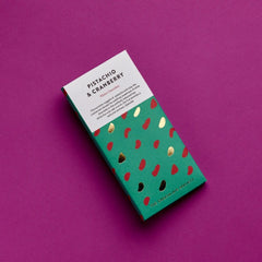 Pistachio and Cranberry Chocolate Bar
