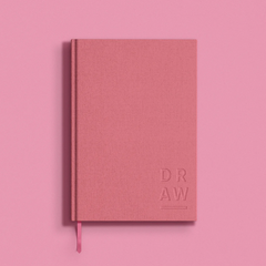 Blank Canvas Pink A5 Plain Sketchbook