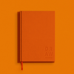 Blank Canvas Orange A5 Plain Sketchbook