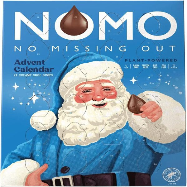 Nomo Advent Containing 24 Creamy Chocolate Drops 80g