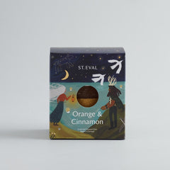 Orange & Cinnamon Gold Dipped Pillar Candle