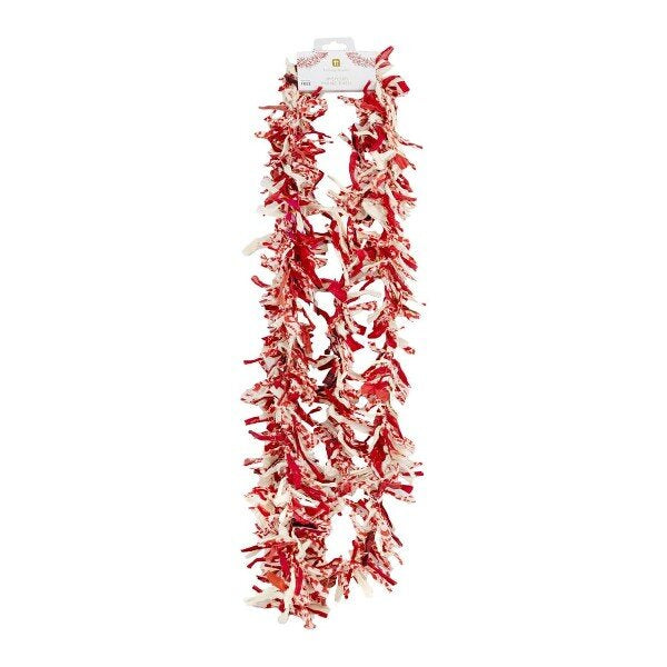 Twilight Upcycled Tinsel Red & White