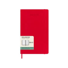 Moleskine 2024/25 Academic Weekly Large Diary Scarlet Red Hard Cover
