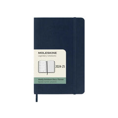 Moleskine 2024/25 Academic Weekly Pocket Diary Sapphire Blue Soft Cover