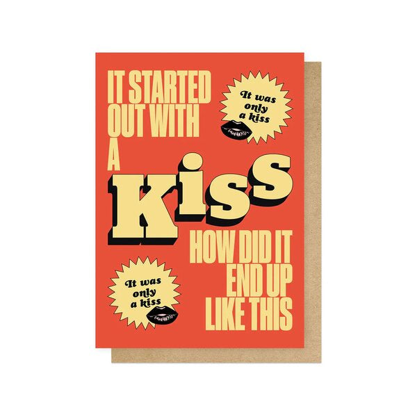 It Started With a Kiss Card