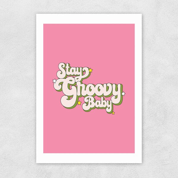 Stay Groovy Baby Card