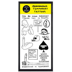 David Shrigley Temporary Tattoos