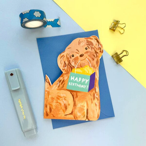 Die Cut Dog Birthday Card