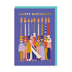 Happy Birthday Candle Ladies Card