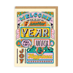 Another Year Full of Utter Joy & Happiness Card