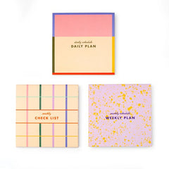 Sticky Note Memo Pads Set of 3