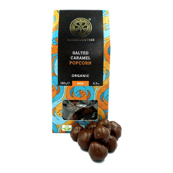 Organic Milk Chocolate Covered Salted Caramel Popcorn