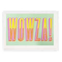 Wowza! Bold Letterpress Card