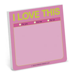 I Love This Note Sticky Notes