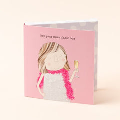 One Year More Fabulous Choccy Card