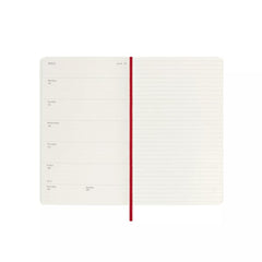 Moleskine 2025 12M Weekly Diary Large Scarlet Red Softcover