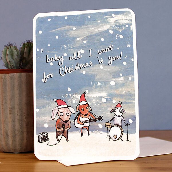 All I Want For Christmas Band Card