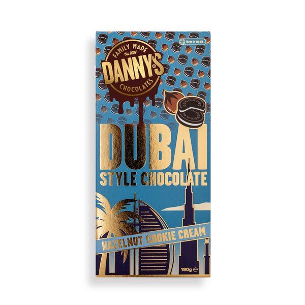 Hazelnut Cookie Cream Dubai Chocolate Bar 190g