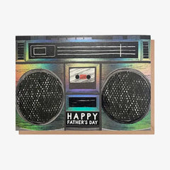Boombox Happy Fathers Day Card