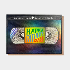 VHS Tape Happy Fathers Day Card