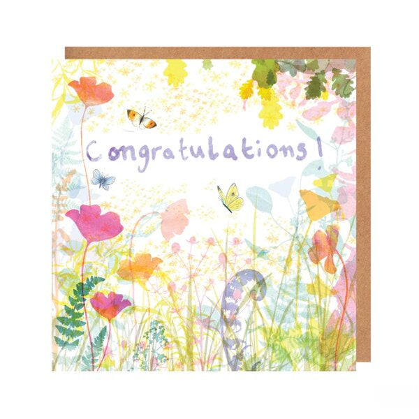 Congratulations! Butterfly Card