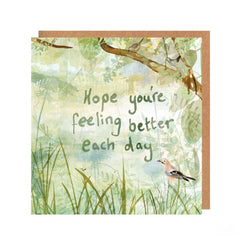 Hope You're Feeling Better Each Day Get Well Soon Card
