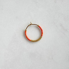Mini Moon Earrings Salmon
