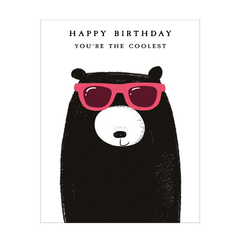 You're The Coolest Bear Birthday Card