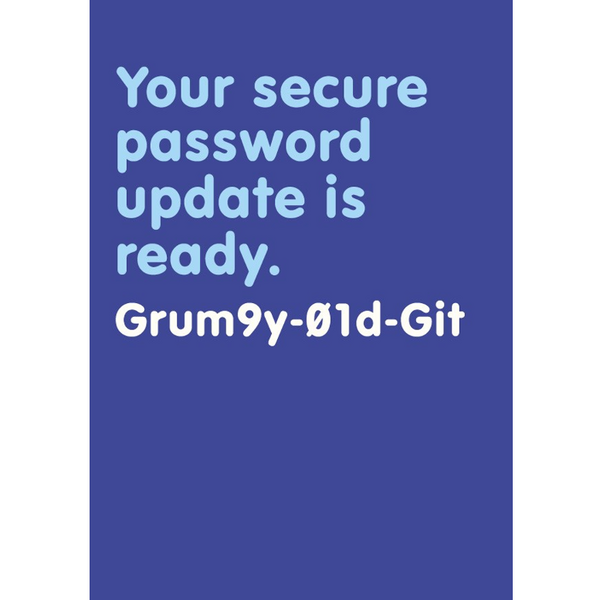 Secure Password Card