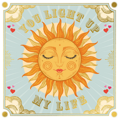 Large You Light Up My Life Card