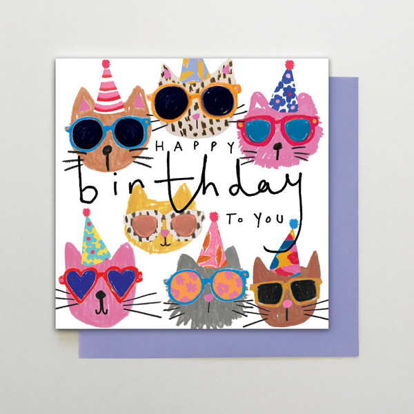 Happy Birthday to You Cats Card