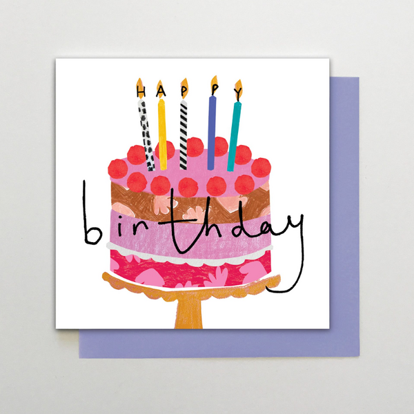 Happy Birthday Cake Card