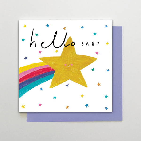 Hello Baby Shooting Star Card