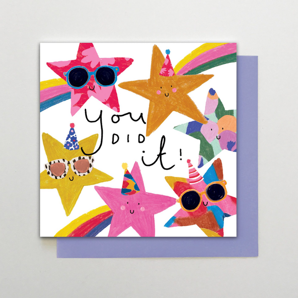 You Did it Stars Congratulations Card - Paper Tiger