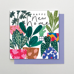 Happy New Home Plants Card