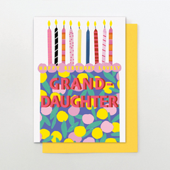 Lovely Grand Daughter Cake Birthday Card