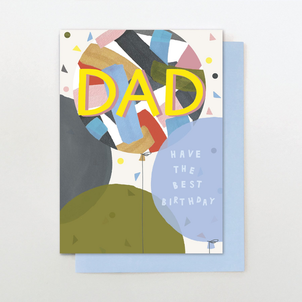 Dad Birthday Balloon  Card